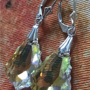 large crystal earrings